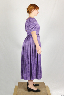 Photos Woman in historical Celebration dress 2 Historical Clothing Purple…